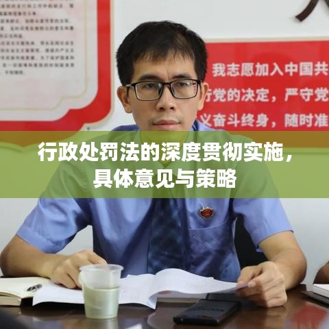 行政處罰法的深度貫徹實施，具體意見與策略