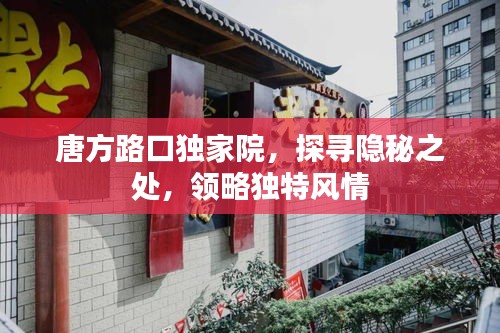 唐方路口獨家院，探尋隱秘之處，領(lǐng)略獨特風情