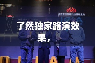 了然獨(dú)家路演效果， 