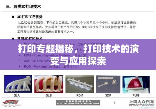 打印專題揭秘，打印技術(shù)的演變與應(yīng)用探索