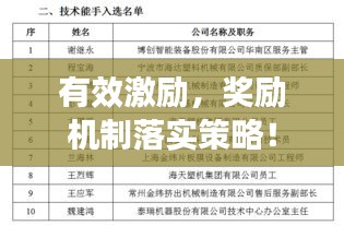 有效激勵(lì)，獎(jiǎng)勵(lì)機(jī)制落實(shí)策略！