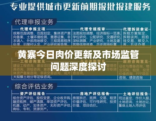 黃寨今日肉價(jià)更新及市場(chǎng)監(jiān)管問題深度探討