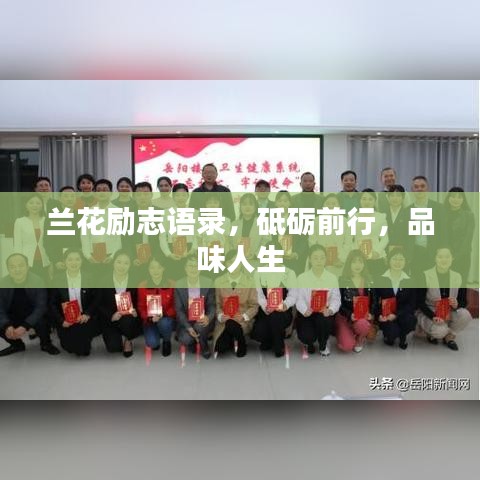 蘭花勵志語錄，砥礪前行，品味人生