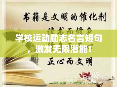 學校運動勵志名言短句，激發(fā)無限潛能！