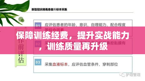 保障訓(xùn)練經(jīng)費(fèi)，提升實(shí)戰(zhàn)能力，訓(xùn)練質(zhì)量再升級(jí)