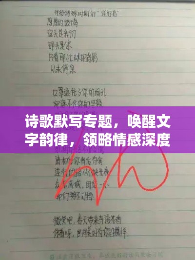 詩(shī)歌默寫(xiě)專(zhuān)題，喚醒文字韻律，領(lǐng)略情感深度