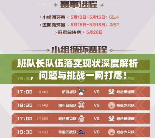 班隊(duì)長隊(duì)伍落實(shí)現(xiàn)狀深度解析，問題與挑戰(zhàn)一網(wǎng)打盡！